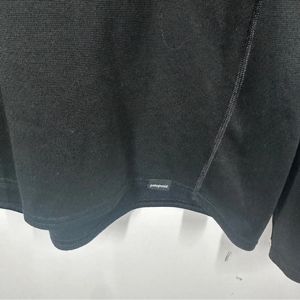 Patagonia Mens Capilene 3 Baselayer Quarter Zip Pullover Size Medium Black